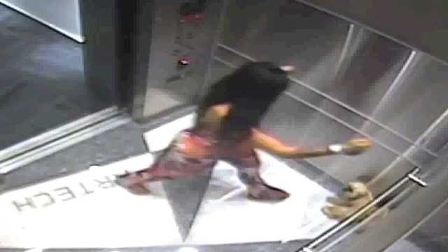 Woman caught on camera kicking dog inside elevator