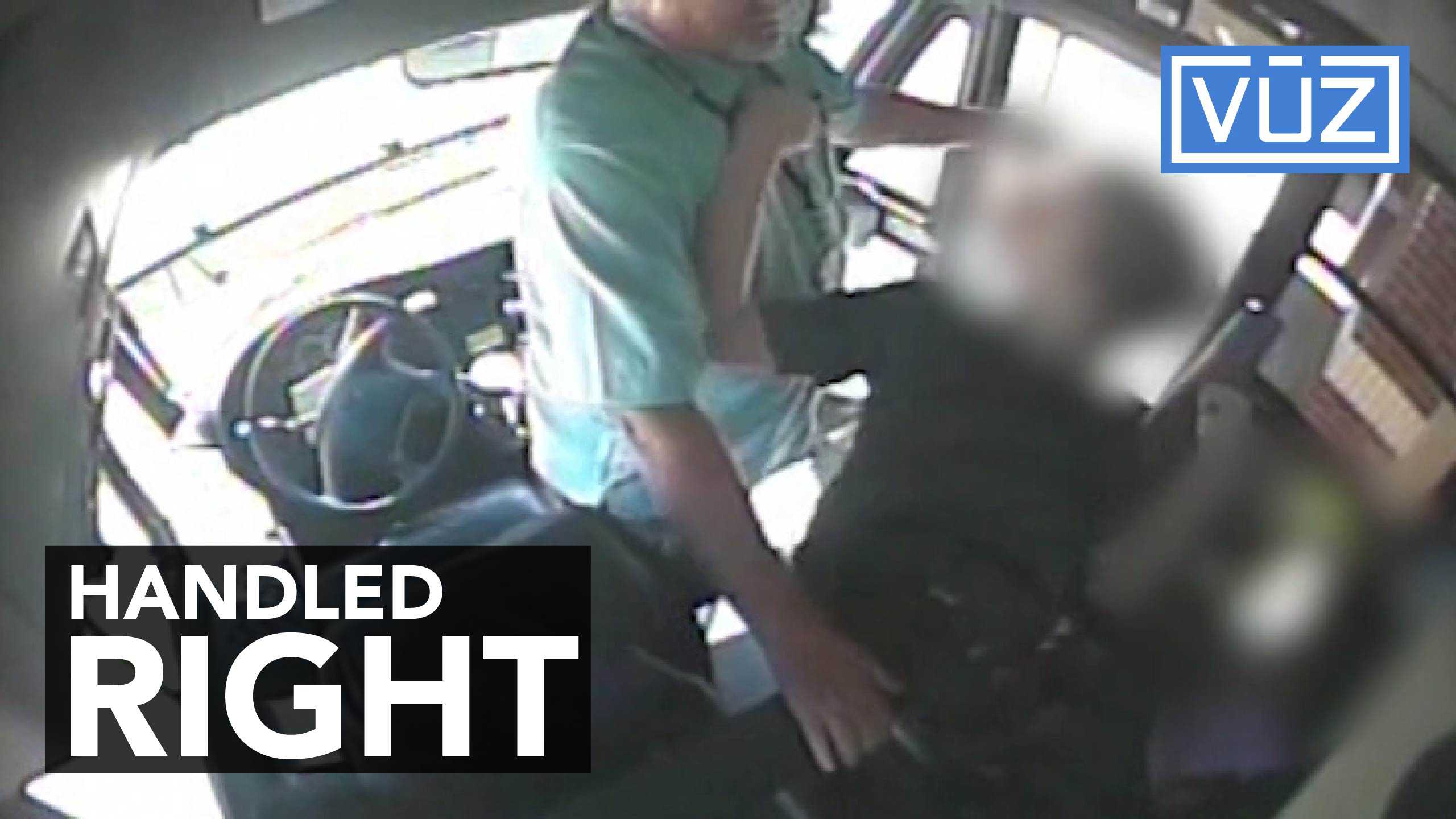 Bus driver remains calm when 5th grader head butts him