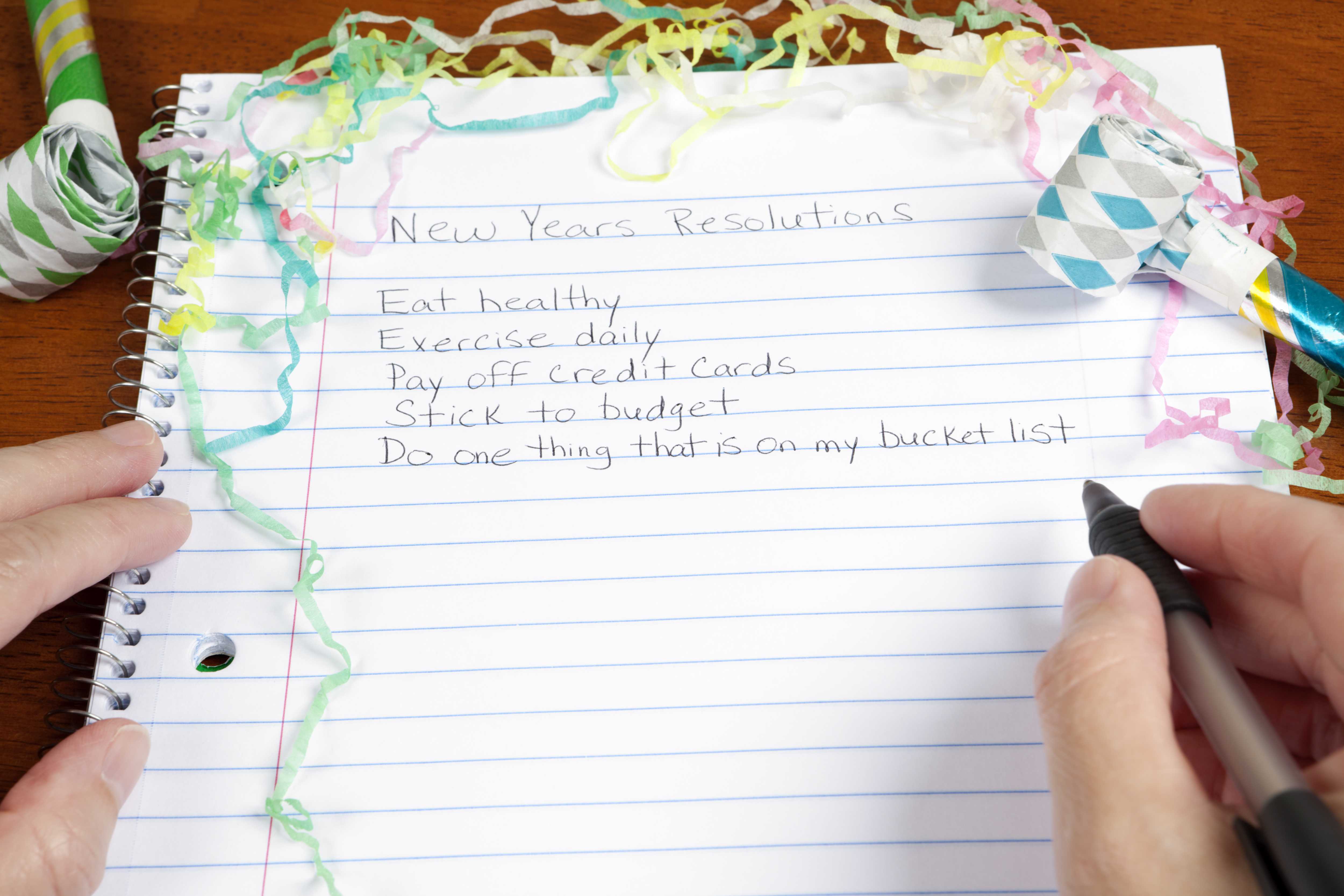 The top 10 New Year's resolutions of 2017