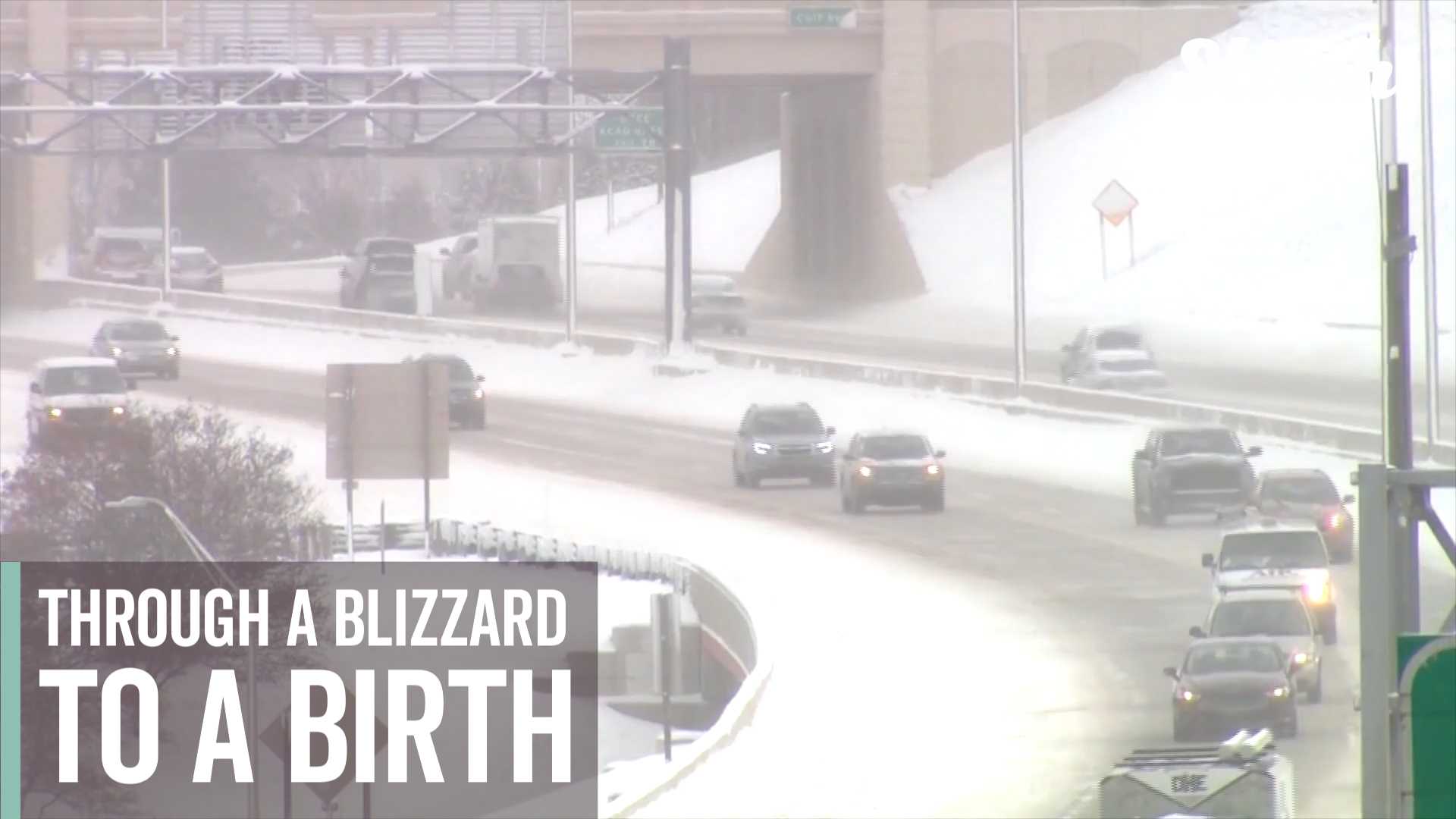 With borrowed truck, hockey player battles blizzard to get to son's birth