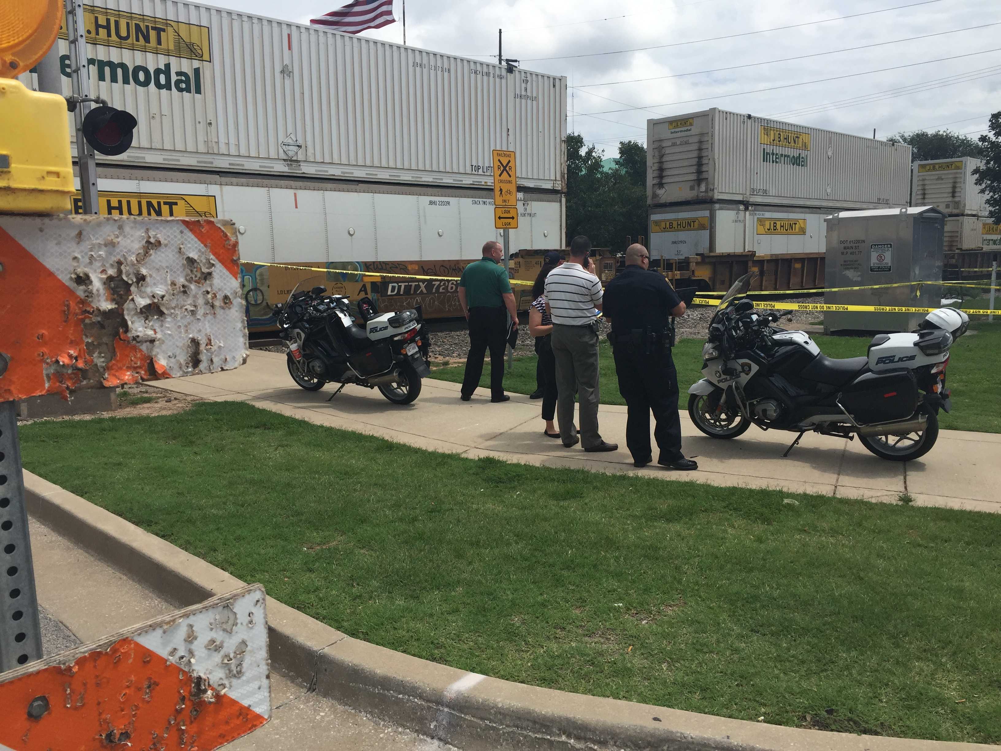 Man dies after being hit by train in Norman