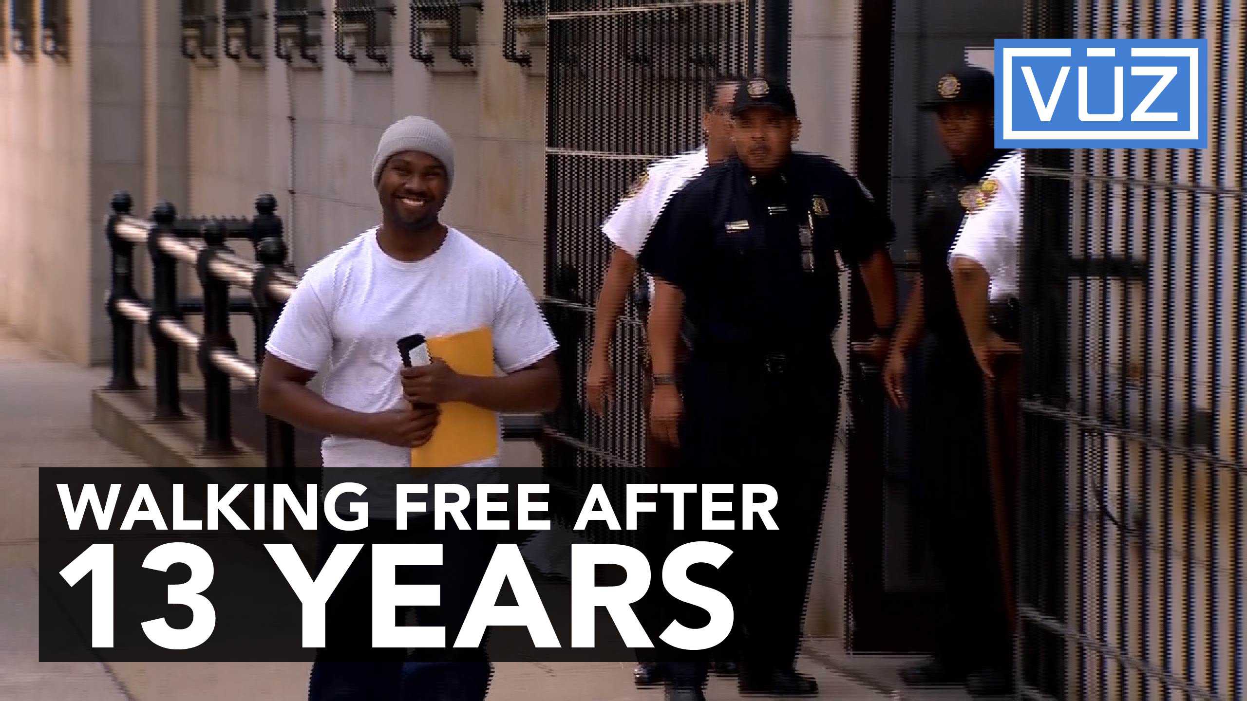 Innocent man walks free after 13 years behind bars