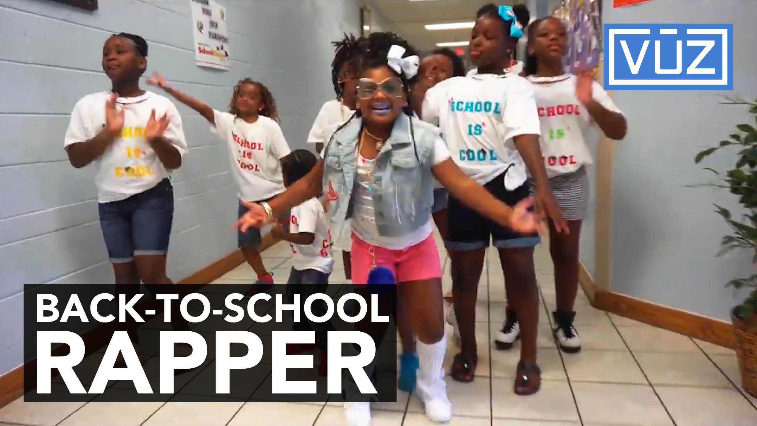 8-year-old makes rap video to promote going to school
