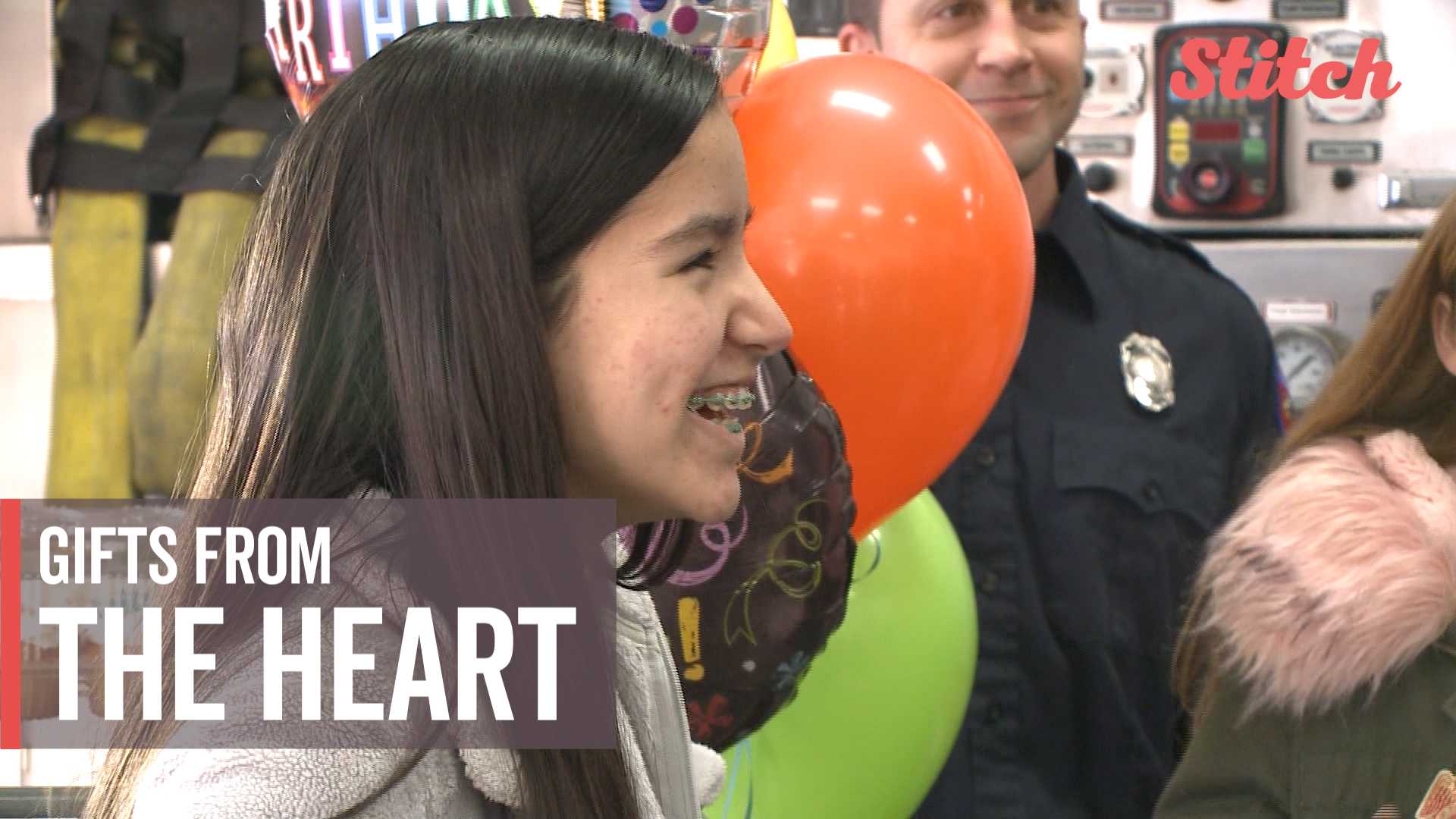 Teen spends birthday handing out gift bags to firefighters