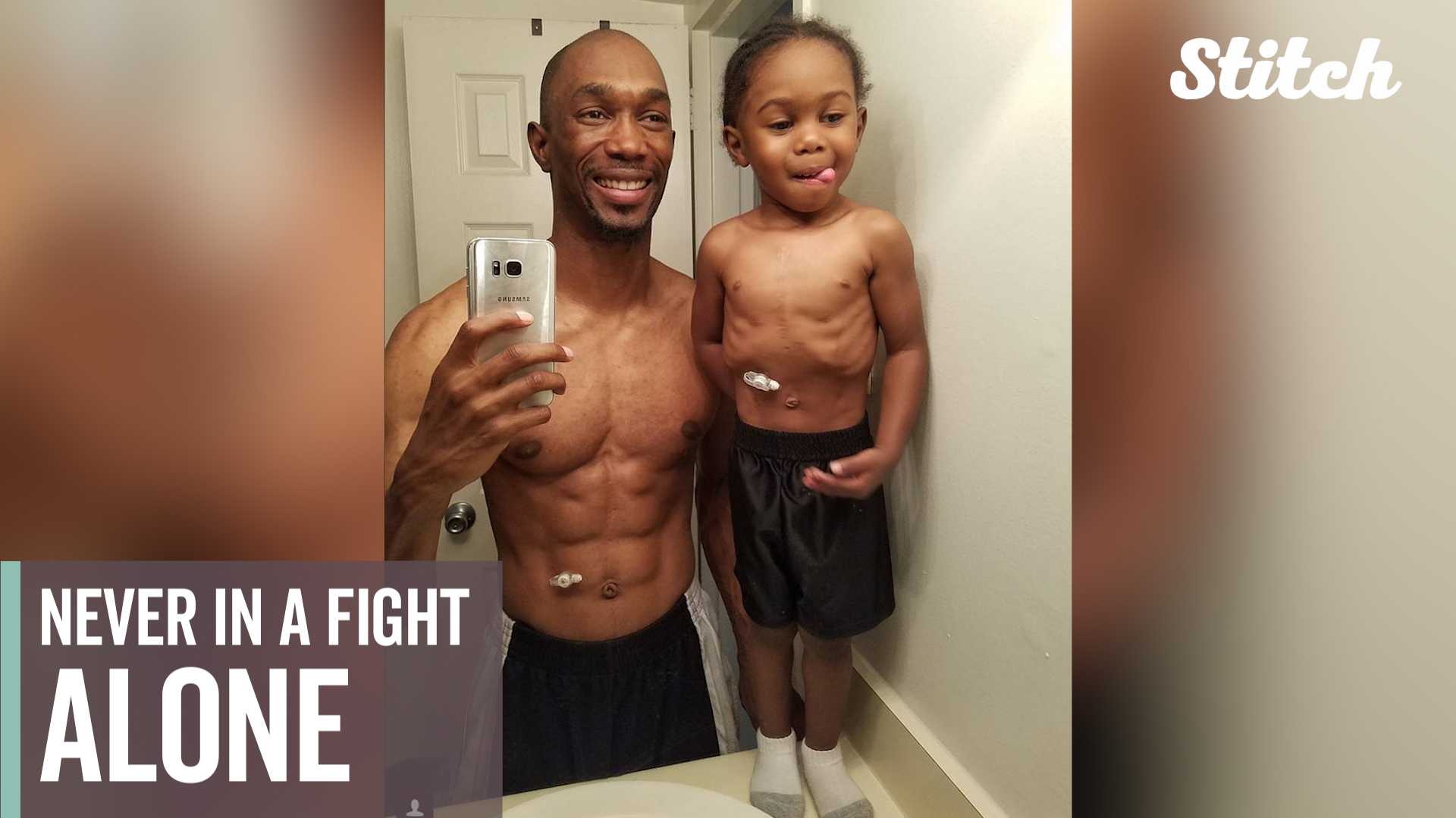 Dad's support of son goes viral