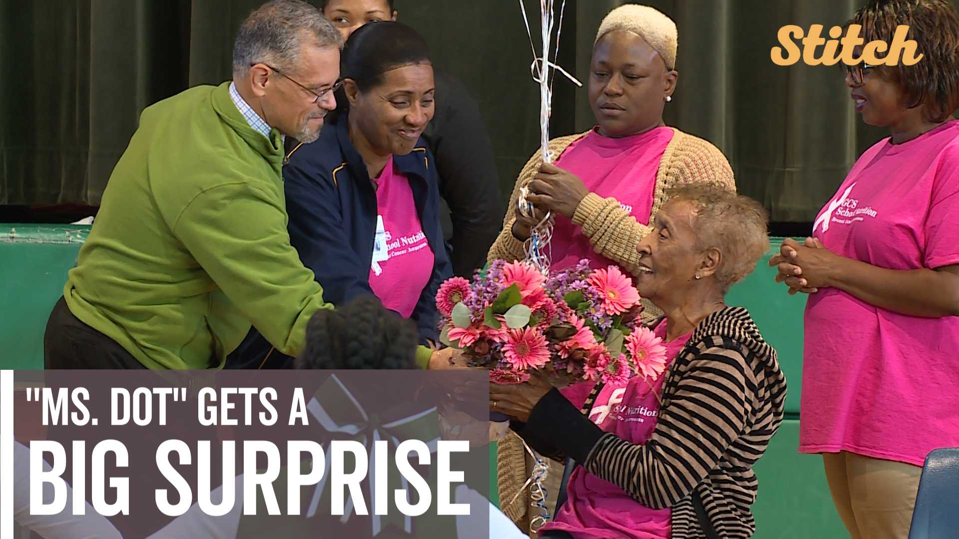 Pep rally held for beloved lunch lady