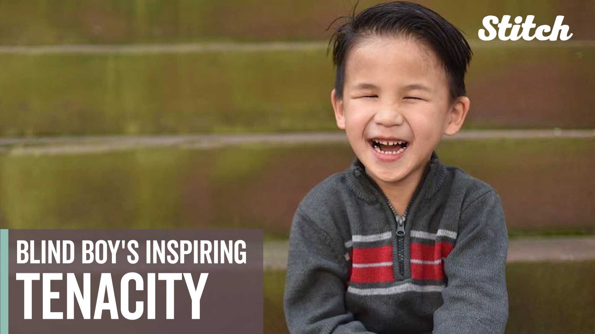 Boy's determination, smile inspires