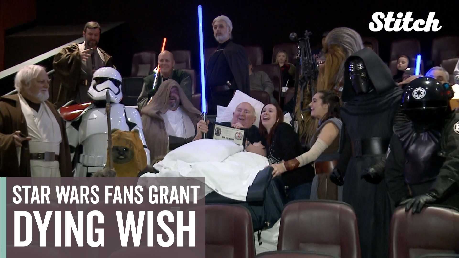 Cancer patient has dying wish granted by fellow Star Wars fans