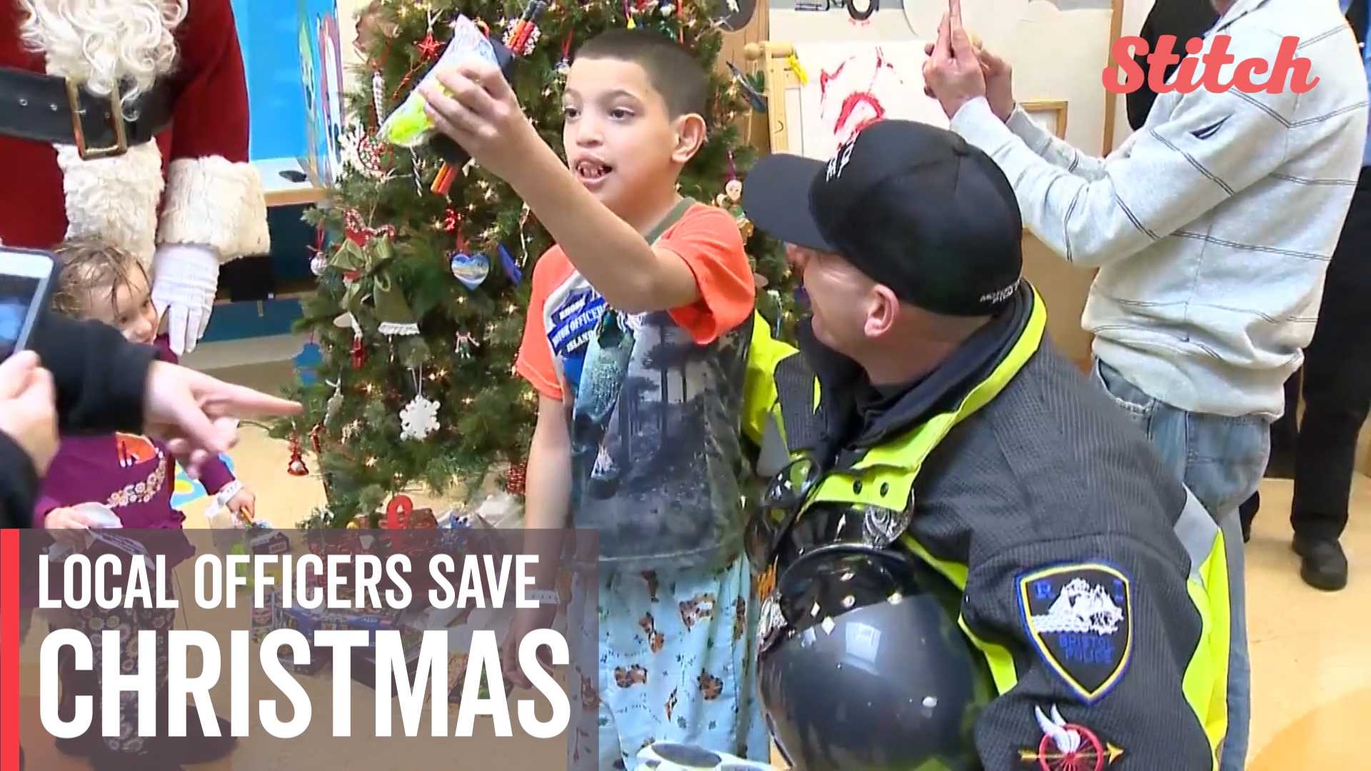 Officers and community members unite to bring Christmas to struggling families