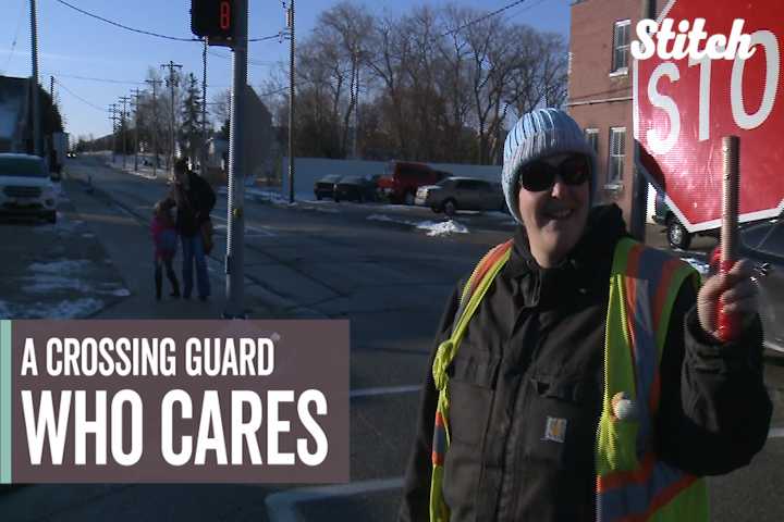 Woman hopes to win title of 'America's Favorite Crossing Guard'