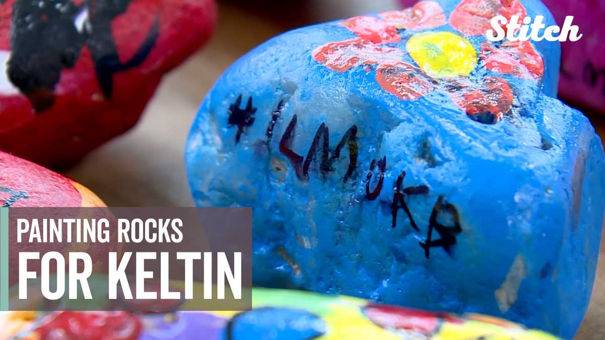 Image result for People across the globe painting rocks to honor boy's memory