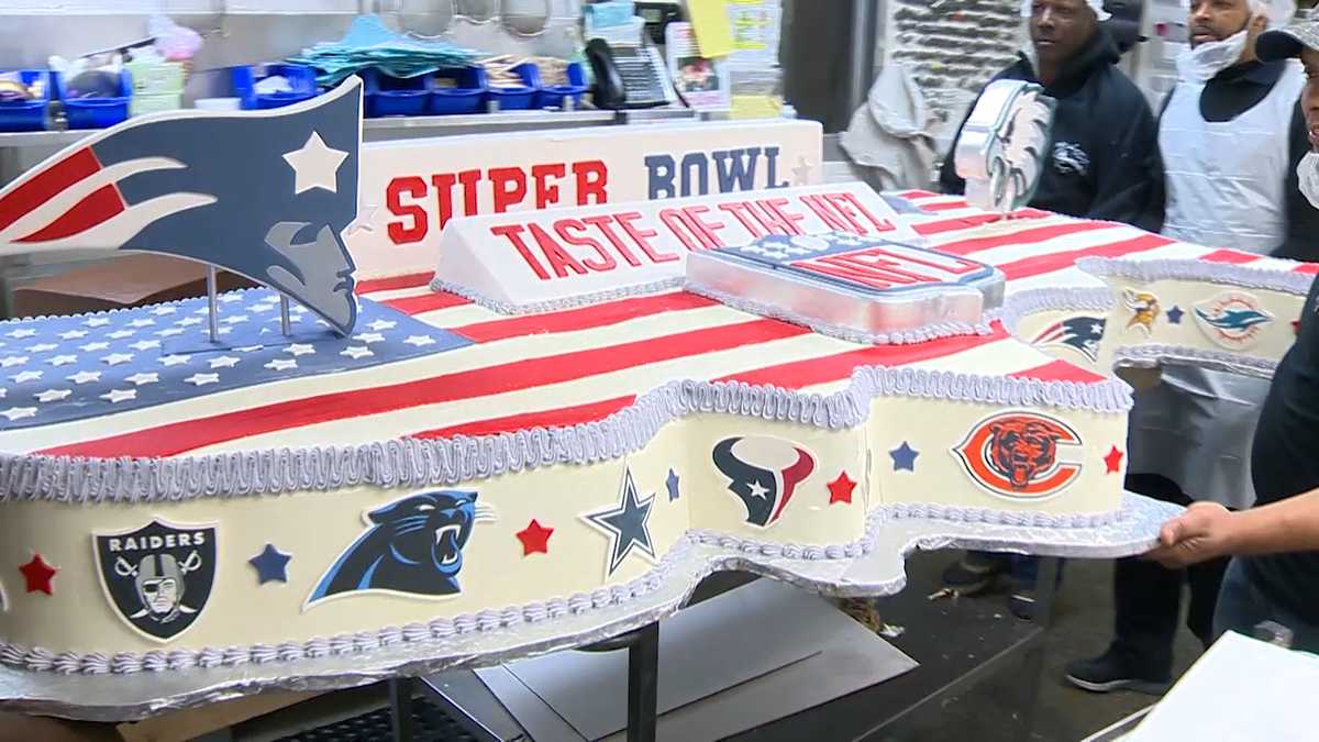 Massive Super Bowl-themed cake heading to Minneapolis