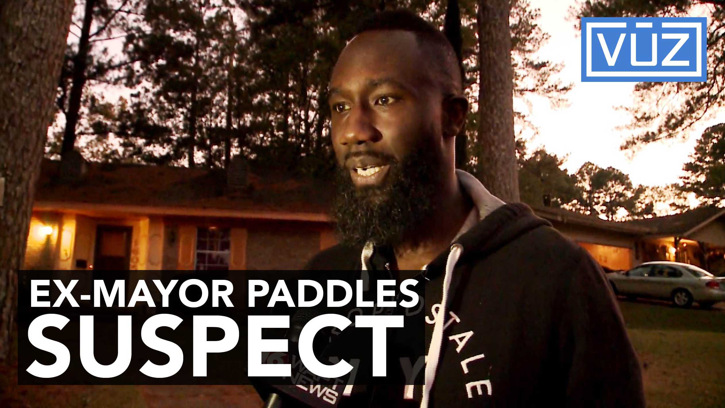 Young burglary suspect ends up getting paddled by an ex-mayor