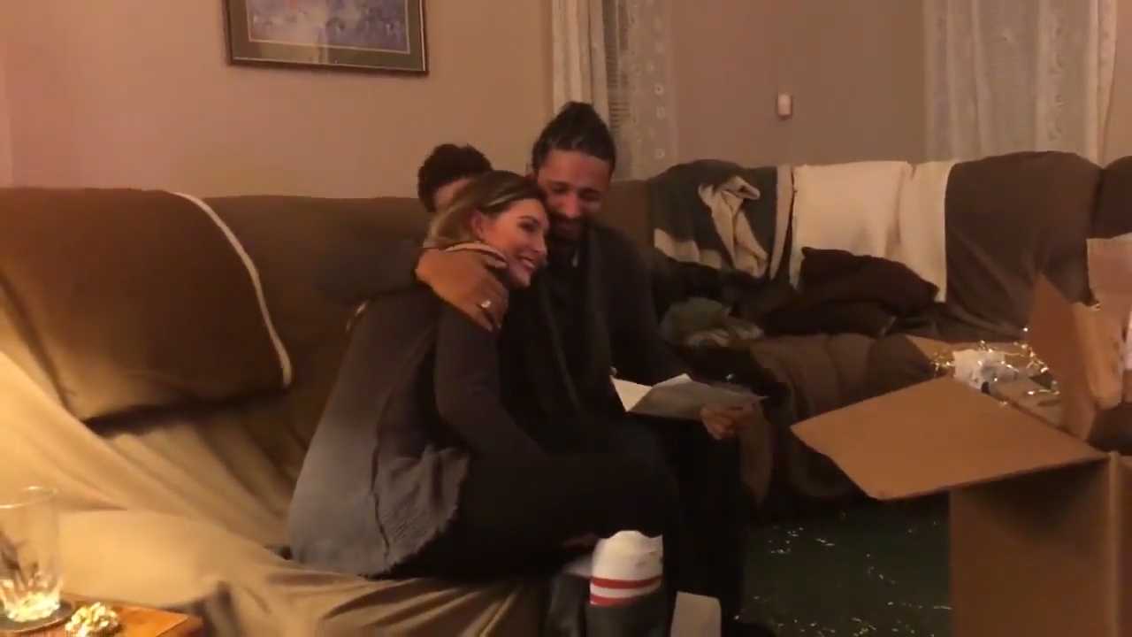 This stepdad just got the best Christmas present ever