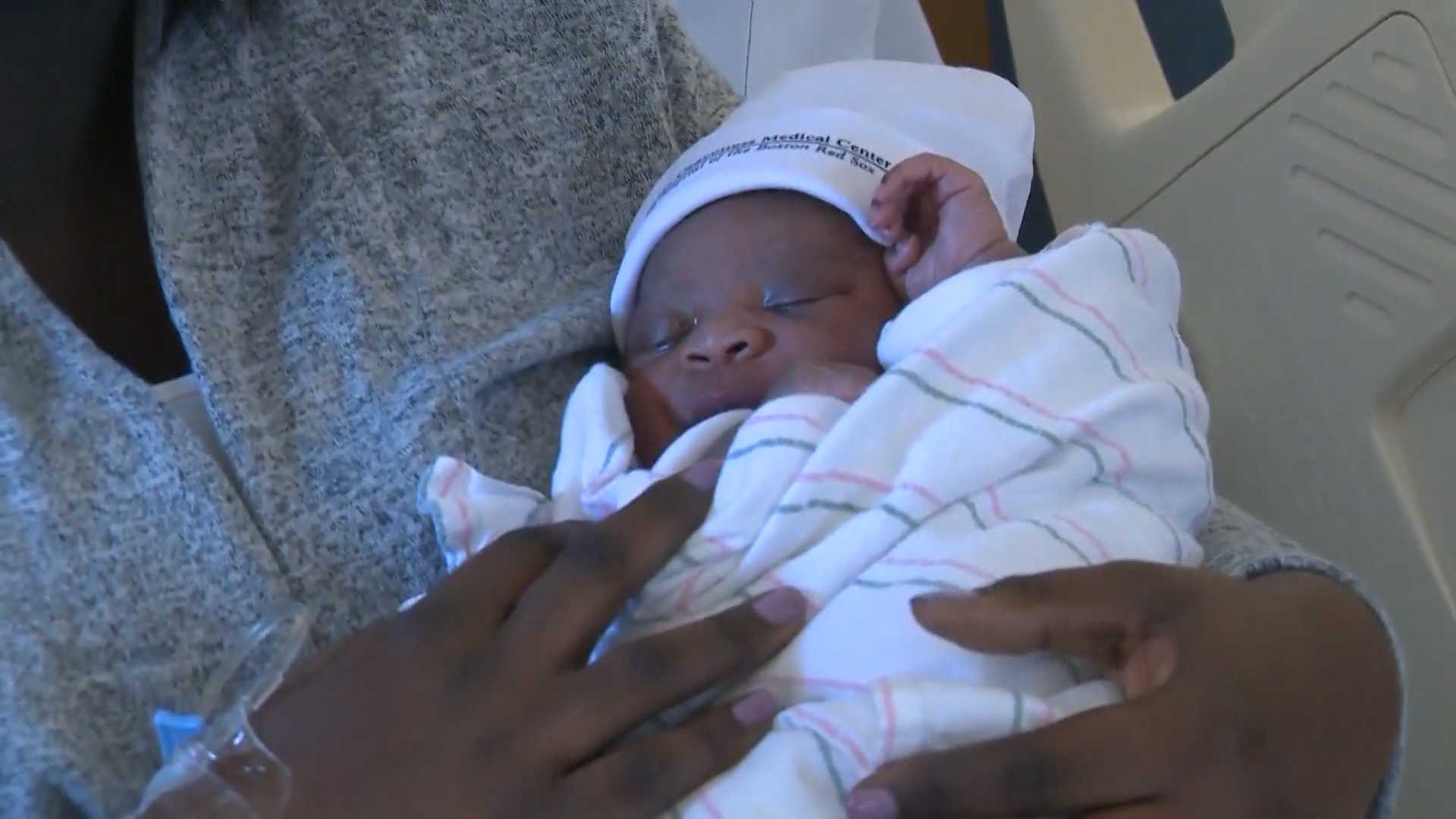 Baby born at police station