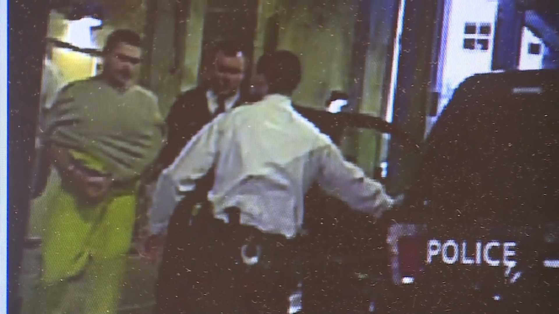 The escapee and his sweater; Cuffed, shackled inmate given sweater by ‘nice lady’