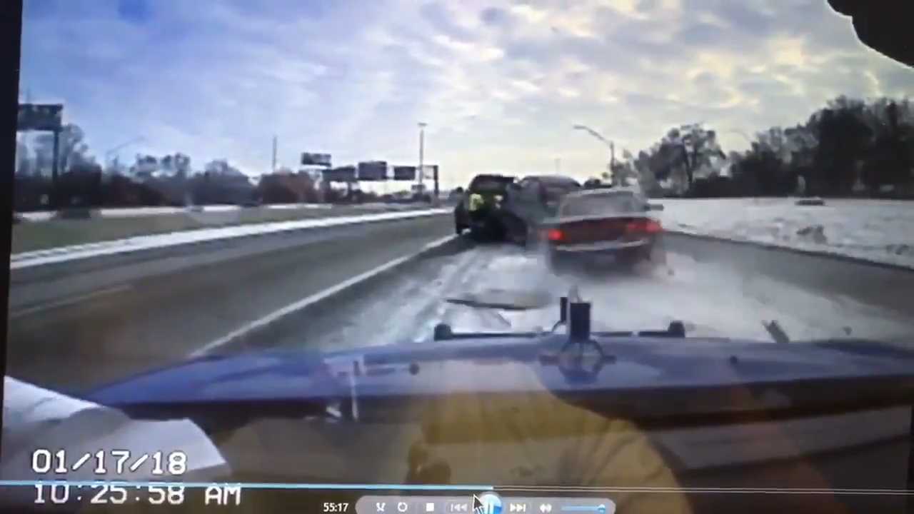Caught on camera: Terrifying moment tow truck driver escapes disaster